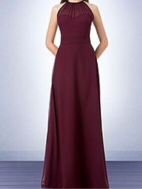 NWT Style 1214 Bill Levkoff Plum/Magenta‎ Bridesmaid Dress